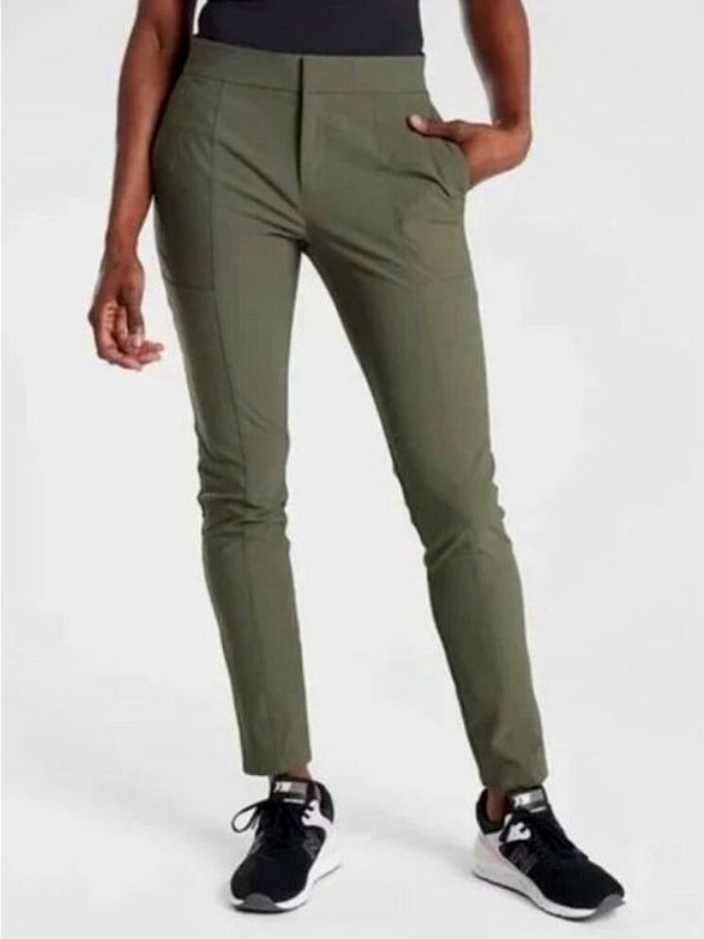 Athleta Wander Stash Olive Skinny Pants